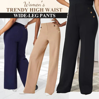 👖50% OFF! ✨ Highly elastic pants with button closure & wide legs – figure-flattering, 3 lengths & super comfortable 🏃‍♀️