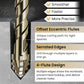 ⏳Time-Limited Special⏰4-Flute Eccentric Drill Bit Kit – Titanium-coated & multi-material ✨