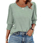 ⏰Limited Time Sale-50% OFF🏖️Womens 3/4 Sleeve T-Shirts Cute Crewneck Tees Blouses