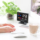 🔥50% OFF🔥Digital LED Temperature Humidity Monitor Weather Forecast LED Table Alarm Clock