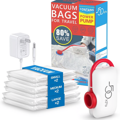 ✨LAST DAY ONLY 50% OFF🔥USB Electric Vacuum Compression Bags – Save Space, Travel Light!