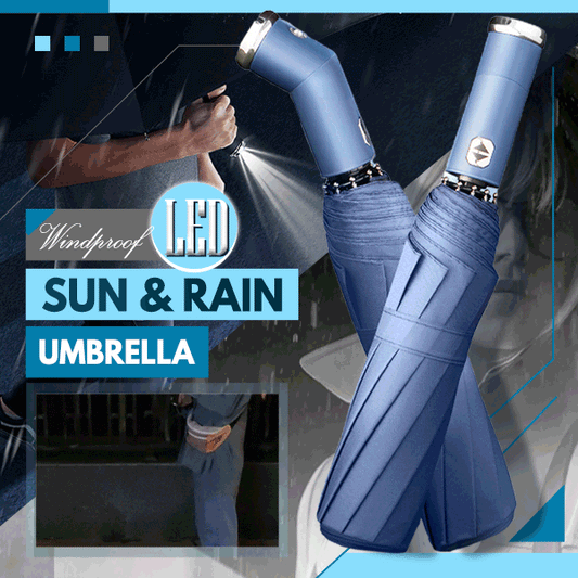 Wind-resistant LED Umbrella & Parasol