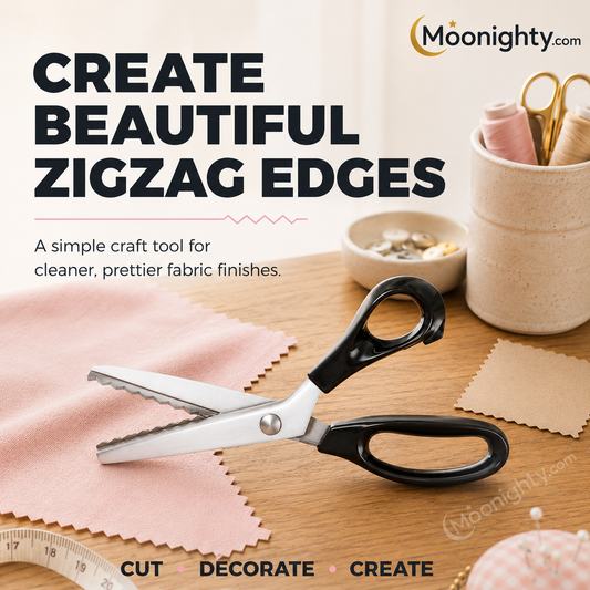 ✂️50% OFF NOW! DIY Serrated Sewing Scissors‑Zig‑Zag Pinking Shears, Anti‑Fray Fabric Cutting Tool for Cloth, Paper & Handmade Craft Projects