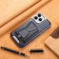🔥Luxury Business Leather All-in-One Magnetic Exposed Label For iPhone Case📱