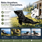 🪑Portable, adjustable folding chair for outdoor use – Lightweight, sturdy, and versatile – Ideal for the garden, camping, the beach, or the patio – Easy to transport and set up 🏕️✨