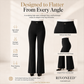 Women's High-Waist Flared Trousers