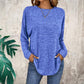 💎50% OFF! 💎 Casual Long-Sleeve Top – Soft Knit, Loose Fit & Versatile Style for All Body Types 🌸🧥