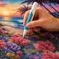 🔥 BUY 1 GET 1 FREE – 💎 Automatic Diamond Painting Bead Dispenser Pen & Tray Set