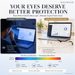 Fashionable HD Rimless Cut Rim 0°Anti Blue Light Glasses