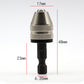 3-Jaw Keyless Drill Chuck Quick-Change Adapter