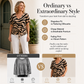 Women's V-Neck Tie-Front Zebra Print T-Shirt