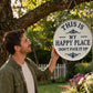 🌸Spring Promotion - 50% OFF🌸  “This Is My Happy Place” Door Sign