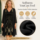 Women’s V-Neck Dress & Sheer Long Jacket Set