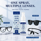 Multipurpose anti-fog spray for lenses and glass