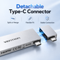 Type-C Dock with Multiple USB Ports, 6-in-2 Plug-and-Play