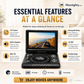 ⏰🎉Limited-time Offer: 54% OFF!🎉—📺 7.8" HD Portable DVD/EVD Player – Large Screen, Rechargeable & Compatible with DVD/CD/USB/SD