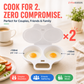 Dual Cavity Microwave Egg Poacher