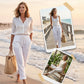 👖 50% OFF NOW! 🌿 Women's Elastic Waist Cotton Linen Wide Leg Pants – Breathable, Lightweight & Relaxed Fit ☀️
