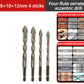 ⏳Time-Limited Special⏰4-Flute Eccentric Drill Bit Kit – Titanium-coated & multi-material ✨