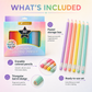🎁50-Color Erasable Triangular Colored Pencils with Eraser Tips