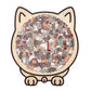 🎁Christmas Sale 51% OFF🎅135-Piece Morandi-Colored Cat Shaped Wooden Jigsaw Puzzle