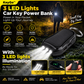 1200mAh Solar Power Bank Keychain with LED Flashlight – 50% OFF