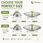 🥦Adjustable and foldable stainless steel steaming basket