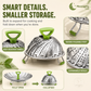 🥦Adjustable and foldable stainless steel steaming basket