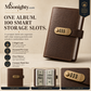 🎁Transparent-Pocket Currency Collectors Album, Top-Grade PU Leather, Password Lock, Durable Material, Secure Protection