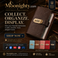 🎁Transparent-Pocket Currency Collectors Album, Top-Grade PU Leather, Password Lock, Durable Material, Secure Protection
