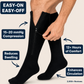❄️Summer Sale: 50% Off!🔥Knee-High Compression Socks with Zipper – Breathable Sports Support Socks for Running, Travel, Work, and Standing for Long Periods