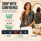 💃 Last Day Sale 50% Off 💐Women's Vacation Style Loose V-Neck Printed Top with Dolman Sleeves