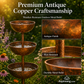 3-Tier Rustic Metal Bird Feeder & Drinker Stake