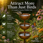 3-Tier Rustic Metal Bird Feeder & Drinker Stake