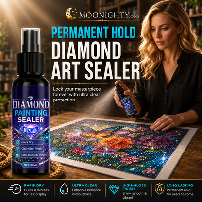 💎✨ Diamond art sealer – locks beads, glossy finish, dries fast & lasts.