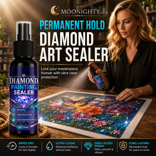 💎✨ Diamond art sealer – locks beads, glossy finish, dries fast & lasts.