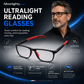 🕶️ Sporty, ultra-lightweight progressive glasses: blue light filter and lenses for near and far vision—comfortable for everyday use!
