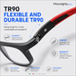 🕶️ Sporty, ultra-lightweight progressive glasses: blue light filter and lenses for near and far vision—comfortable for everyday use!