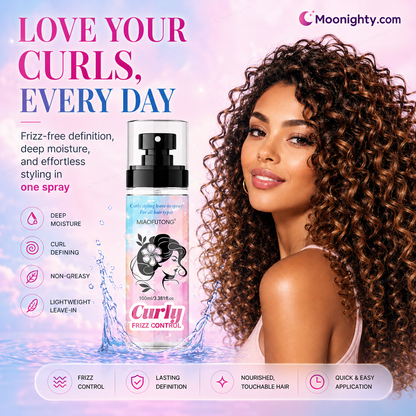 Moisturizing Anti-Frizz Hair Spray for Curly Hair