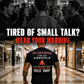 Self-deprecating tough-guy humor textile crew neck short-sleeved shirt