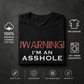 Self-deprecating tough-guy humor textile crew neck short-sleeved shirt