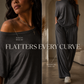 Women's Off-Shoulder Top & Pants 2-Piece Set