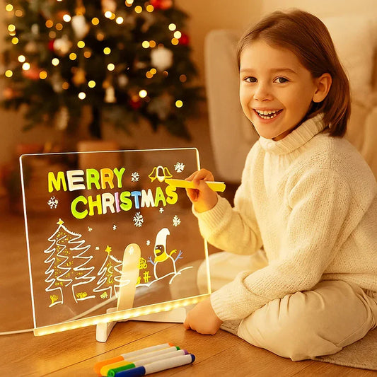 ✨LAST WEEK SPECIAL Offer : 50% off!⏳🎨Luminous Led Drawing Board For Children