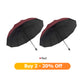 12-Rib Large Foldable Windproof Umbrella