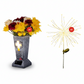 🔥Half price & Free shipping🔥Solar LED Memorial Grave Vase with Ground Spike – Weather-Resistant & Elegant