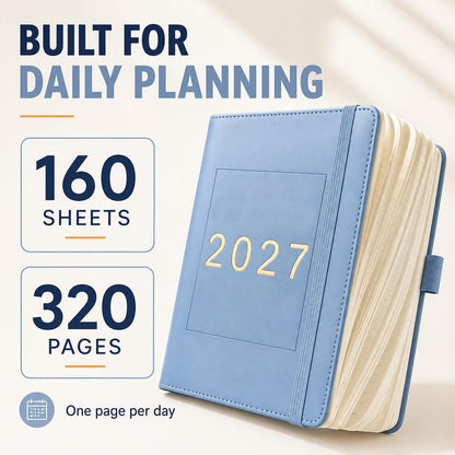 📅 50% OFF NOW! 📓 2027 Planner – A5 Size, One Page Per Day with Dates – Perfect for Daily Notes and Future Reference ✨