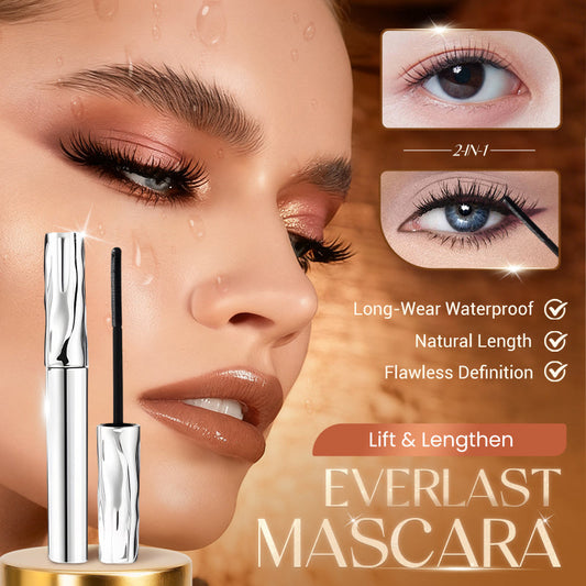 ✨ Waterproof Fiber Mascara💖Intense length and curl thanks to enriched fibers for clump-free volume all day long 🌟