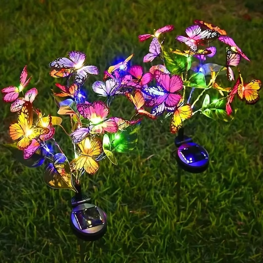 🔥🔥Hot Sale!🦋Solar Outdoor Butterfly Lights💐[Free butterfly pendant greeting card with purchase]