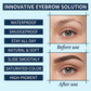 Water-resistant 2-in-1 mini eyebrow pencil and tinted eyebrow gel: long-lasting eyebrow makeup that creates natural and realistic lines that mimic individual hairs.