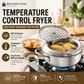 ⏳Time-Limited Special⏰Stainless Steel Tempura Fryer Pot – Thermometer, Drain Rack, Deep‑Body ✨